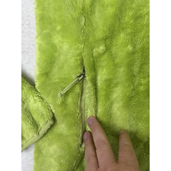 The North Face Women's Osito Fleece Zip Up Jacket Lime Green Outdoor Casual Med - Picture 13 of 14